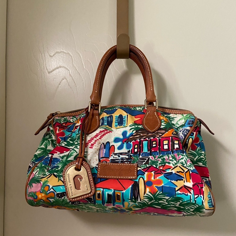 Tropical Island Print Handbag